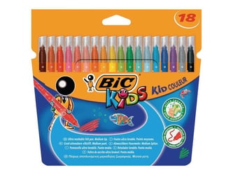 BiC Kids Viltstiften Medium (pak 18 stuks)