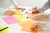 Memoblok Post-it 6845 Super Sticky 203x152mm assorti