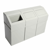 Afvalscheidingsstation, 3-delige set inhoud 50 l, b x h x d = 945x600x315 mm met 3 bakken