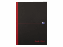 Notitieboek Oxford Black n' Red A4 96vel ruit 5mm
