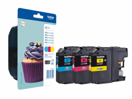 Inktcartridge Brother LC-123RBWBP 3 kleuren