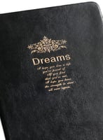 Notitieboek Kalpa Poem 214x145x40mm blanco zwart