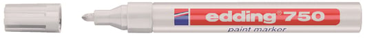 Viltstift edding 750 lakmarker rond 2-4mm wit blister à 1 stuk