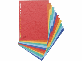 Tabbladen Exacompta 225x297mm 11-gaats 12-delig glanskarton