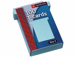T-kaart Djois formaat 3 77mm blauw 100 stuks
