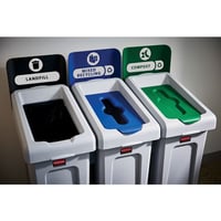 Recyclingstation SLIM JIM® startset, inhoud 87 l vanaf 3 stuks
