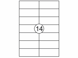 Etiket Quantore 105x42.4mm 1400 stuks