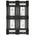 Kunststof pallet draagvermogen statisch 5000 kg, zonder rand breedte 800 mm, doorbroken, vanaf 20 stuks