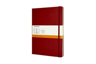 Notitieboek Moleskine XL 190x250mm lijn scarlet red artikel afbeelding