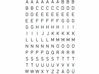 ETIKET HERMA 4154 LETTER AZ 5MM TRANSPARANT artikel afbeelding