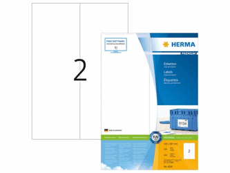 Herma PREMIUM etiketten met rechte hoeken 105x297mm (pak 200 stuks) artikel afbeelding