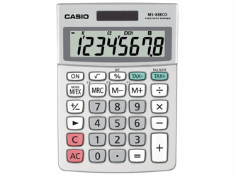 Casio Rekenmachine MS-88ECO Solar artikel afbeelding
