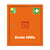 Verbandkast conform DIN 13169 met 1 deur, signaaloranje, h x b x d = 560x490x200 mm met vulling