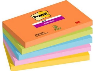 Super Sticky Notes, Boost Colour Collection, 76 x 127 mm