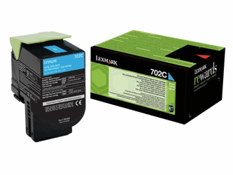 TONERCARTRIDGE LEXMARK 70C20C0 PREBATE 1K BLAUW artikel afbeelding