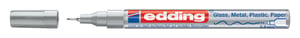 Viltstift Edding 780 lakmarker rond 0.8mm zilver blister à 1 stuk