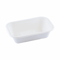 Suikerriet bakje 650ml/205x130x56mm BIO-laminated, kleur wit