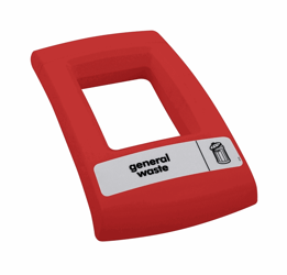 Open deksel Envirobin, kleur rood, model VB 063888 artikel afbeelding
