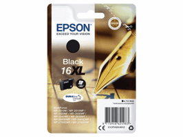 Epson inktcartridge 16XL zwart, 500 pagina's - OEM: C13T16314012