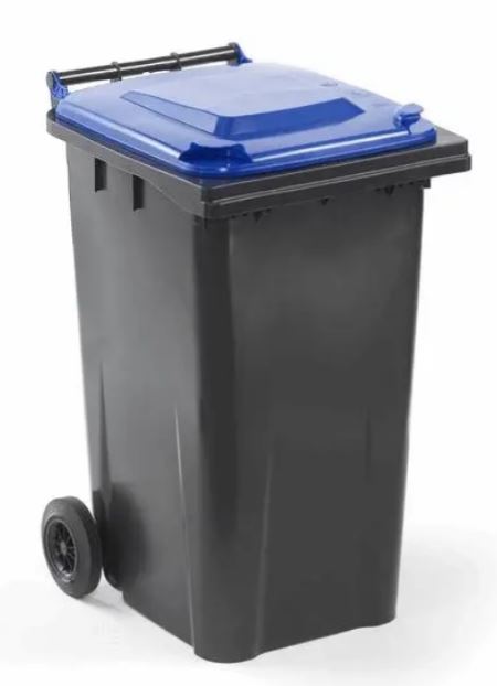 Blauwe container