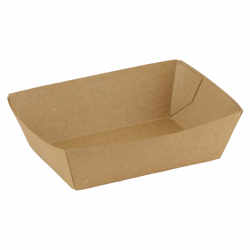 FSC® kraft/PLA coated snackbakje 94x65x35mm A7 artikel afbeelding