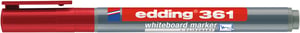 Viltstift edding 361 whiteboard rond rood 1mm