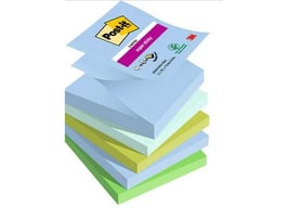 Super Sticky Z-Notes, Oasis Colour Collection, 76 x 76 mm