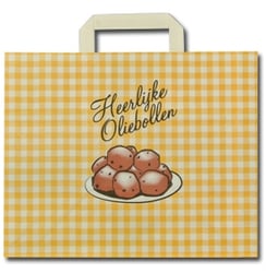 Papieren tas 26x17x26cm oliebol
