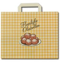 Papieren tas 26x17x26cm oliebol