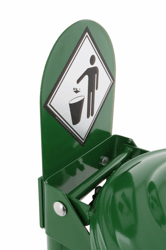 Stalen signaleringsplaat, kleur groen, model VB 650477 artikel afbeelding