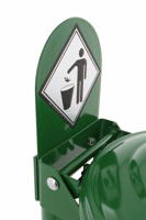 Stalen signaleringsplaat, kleur groen, model VB 650477