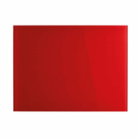 Designbord van glas, magnetisch b x h = 800x600 mm kleur intensief rood