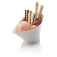 Suikerriet bowl "Jenny" 175ml/120x90x80mm, kleur wit