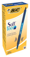 Balpen Bic soft feel grip clic medium blauw