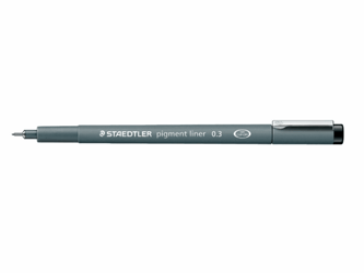 FINELINER STAEDTLER PIGMENT 308 0.3MM ZWART artikel afbeelding