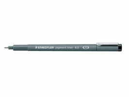 FINELINER STAEDTLER PIGMENT 308 0.3MM ZWART