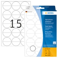 Etiket HERMA 2279 32mm transparant 240 etiketten