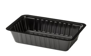 A-Bakje Type A10 150x95x30 PS Zwart Inhoud 340CC. Doosinhoud 2000 St.