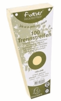 Exacompta Scheidingsstroken trapezium 180 g/m², gerecycleerd, met perforatie, ivoor (pak 100 stuks)