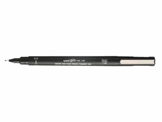 FINELINER UNIBALL PIN 0.5MM ZWART artikel afbeelding