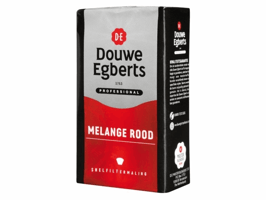 Koffie Douwe Egberts snelfiltermaling Melange Rood 250gr