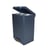 Verzamelaar voor kringloopmateriaal RecycloKick 2x34 l, aluminium zwart