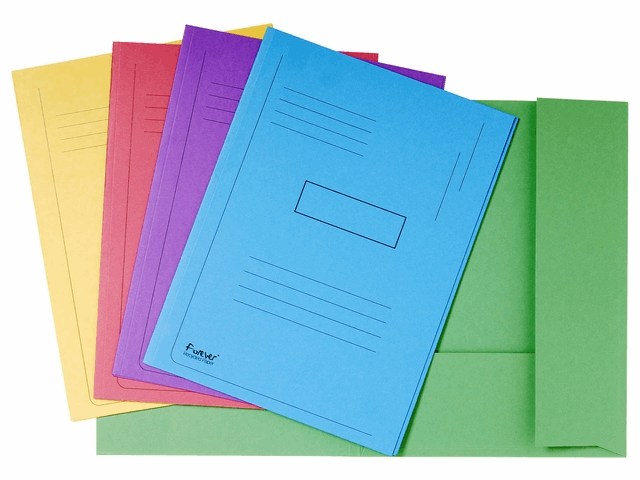 Vouwmap A4 Forever 280g 2-flap rood/pk50 | JIP SNEL