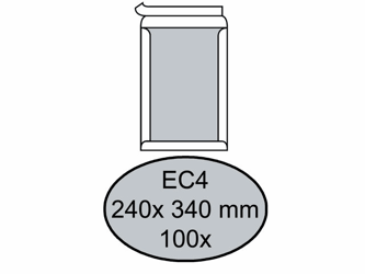 ENVELOP QUANTORE BORDRUG EC4 240X340 ZK 120GR WIT  artikel afbeelding
