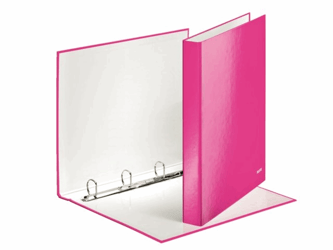 RINGBAND LEITZ WOW 4242 4RINGS A4 25MM ROZE artikel afbeelding