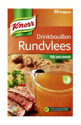 Knorr drinkbouillon rundvlees 80 zakjes artikel afbeelding