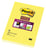 Memoblok Post-it 660 Super Sticky 102x152 geel met lijn