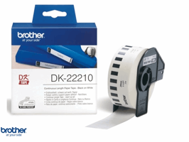 Etiket Brother DK-22210 29mm thermisch 30-meter wit papier