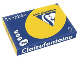 Clairefontaine Trophée Papier, A4, 120 g/m², Goudgeel (pak 250 vel)