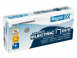 Rapid Nieten voor electrische nietmachines 66/6 verzinkt (pak 5000 stuks)